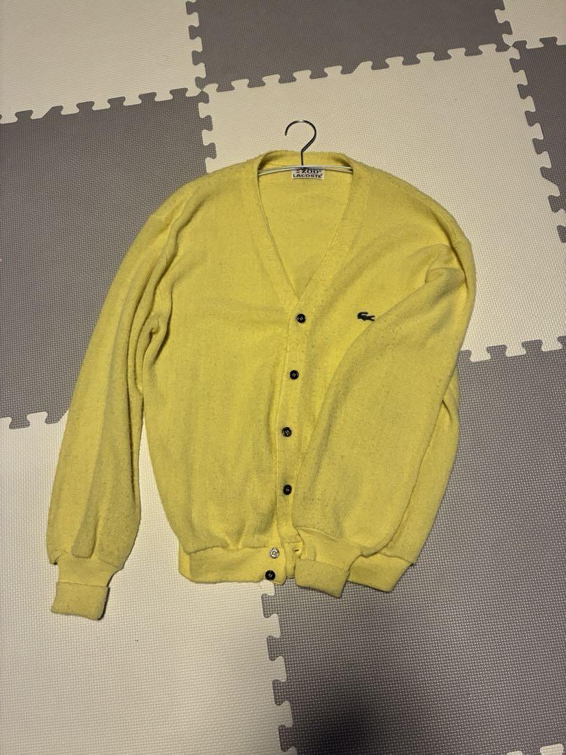 70s IZOD LACOSTE イエローカーディガン usa製 - メルカリ