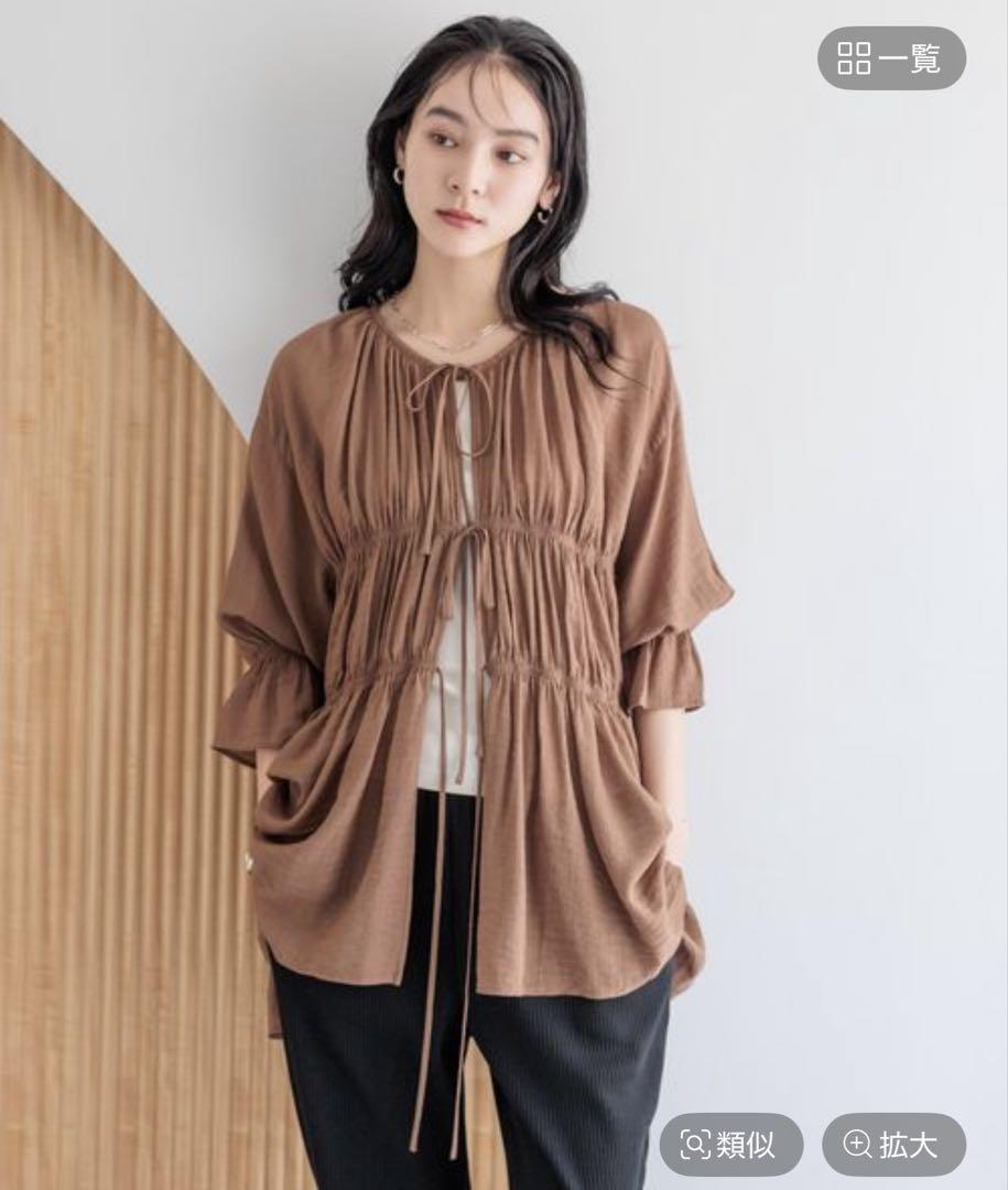 新品♡ローリーズファーム　ギャザーリボン五分袖チュニック