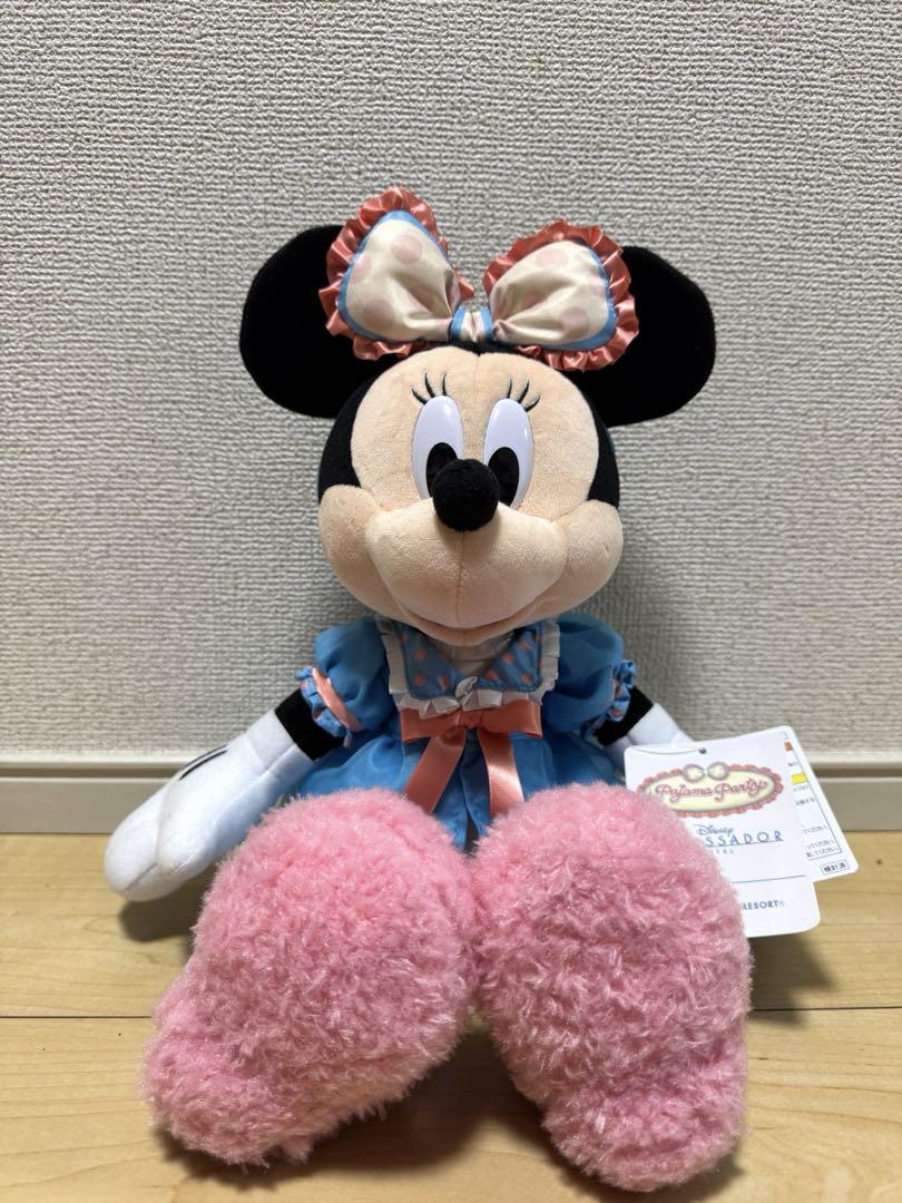 新品未使用・24h以内発送】パジャマパーティー ミニー ぬいぐるみ