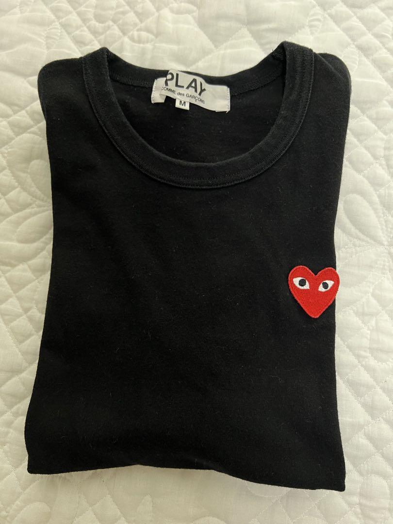 PLAY COMME des GARÇONS ブラック Tシャツ M