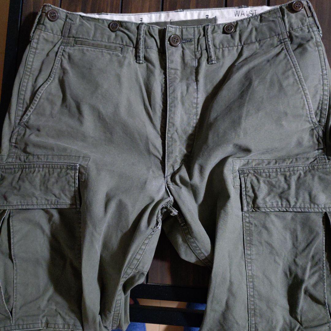 RRL ダブルアールエル カーゴパンツ ウエスト32インチ 股下32インチ ダブルアールエル RRL カーゴパンツ オリーブ 31/32 - メルカリ
