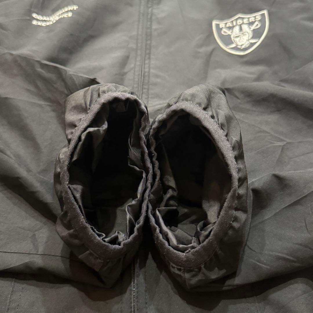 RAIDERSレイダースNFLナイロンジャケット2XL 3L