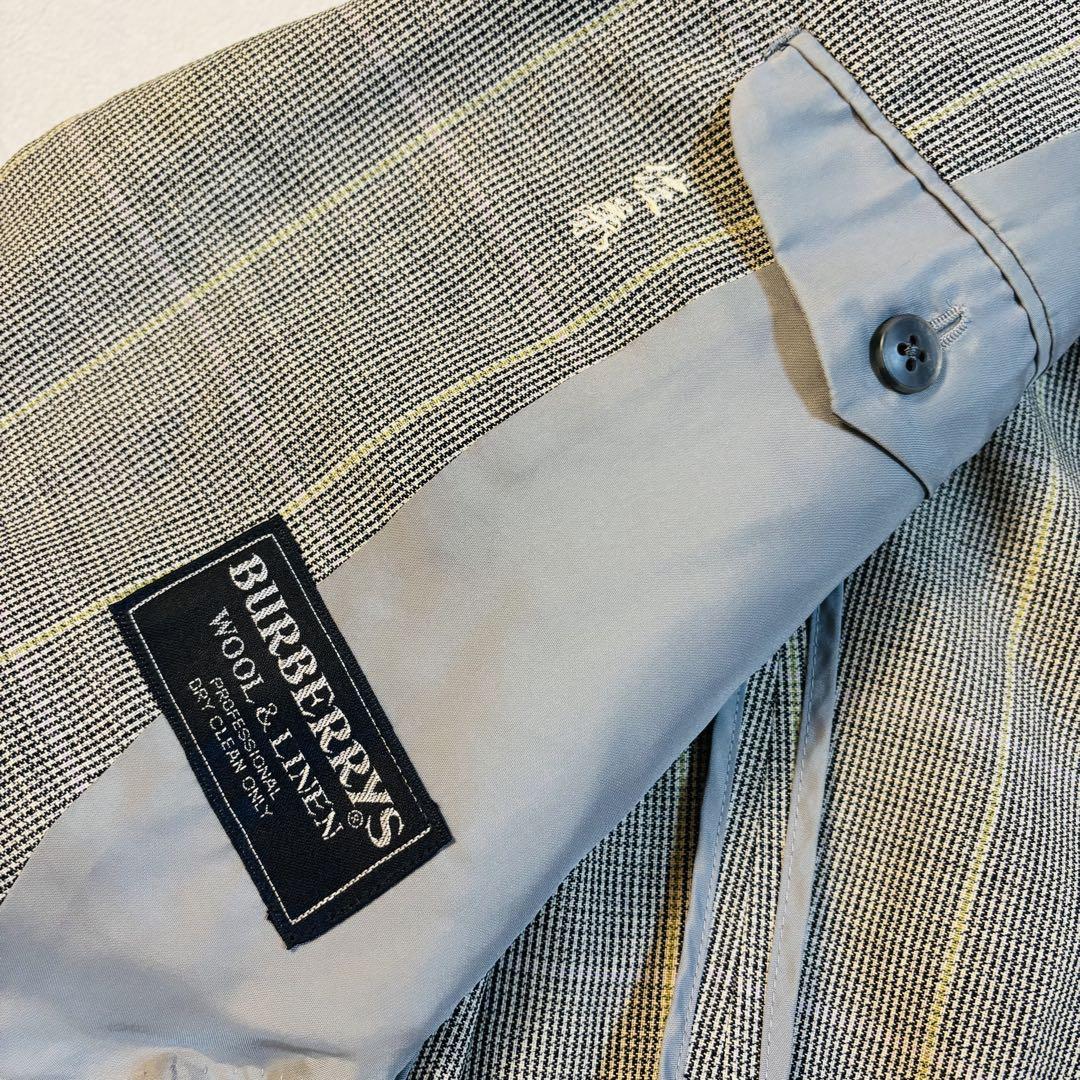 Burberry バーバリー テーラードジャケット WOOL＆LINEN混 背抜
