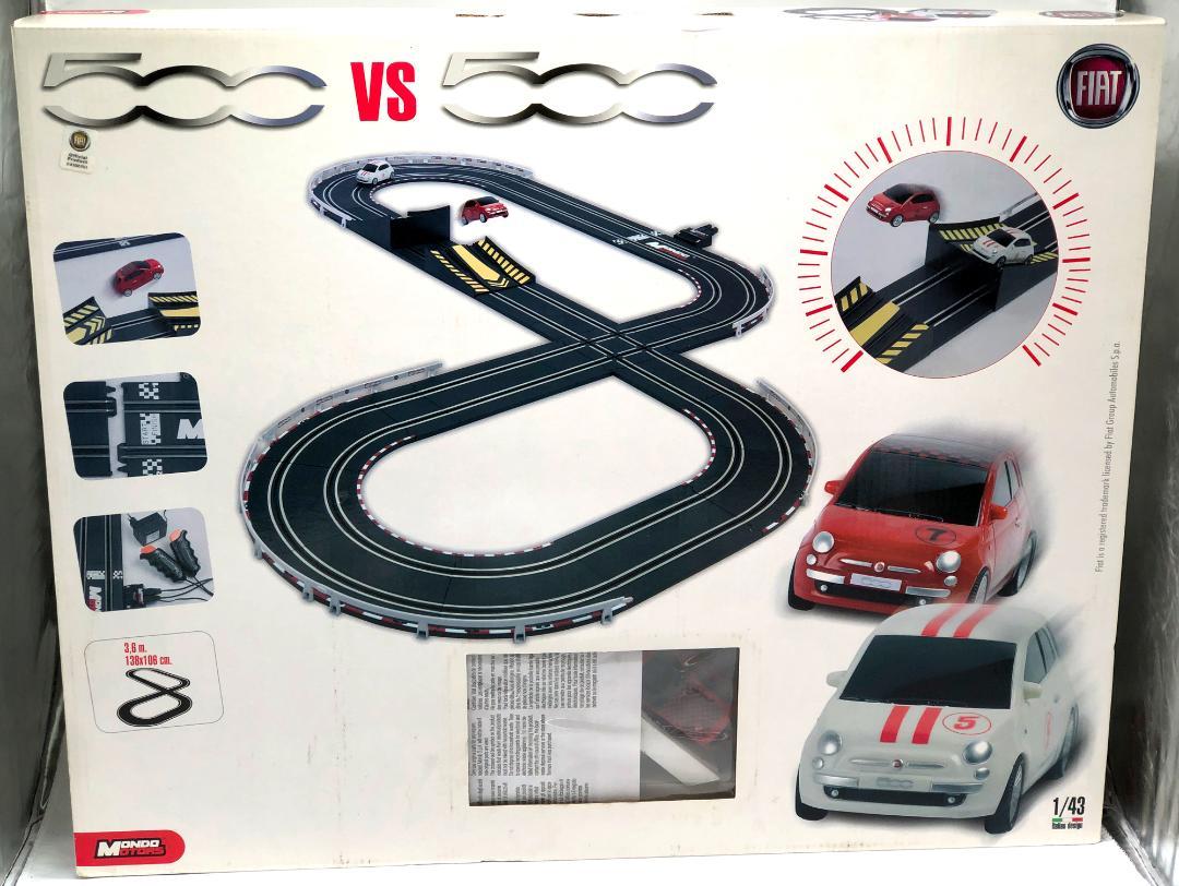 モンドモータース 1/43 スロットカー フィアット 500 VS 500