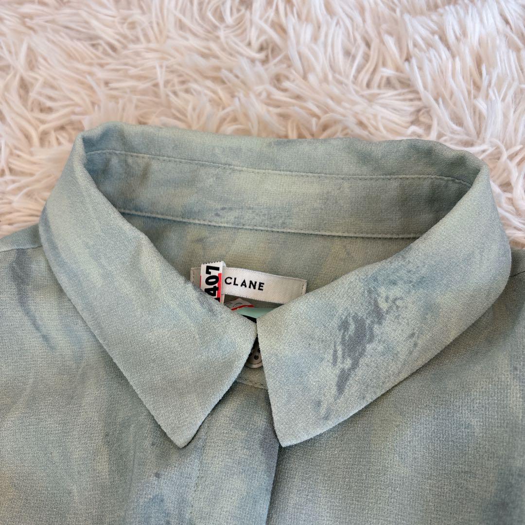 極美品✨CLANE ウエストベルト ワンピース　リボン　グリーン　Mサイズ