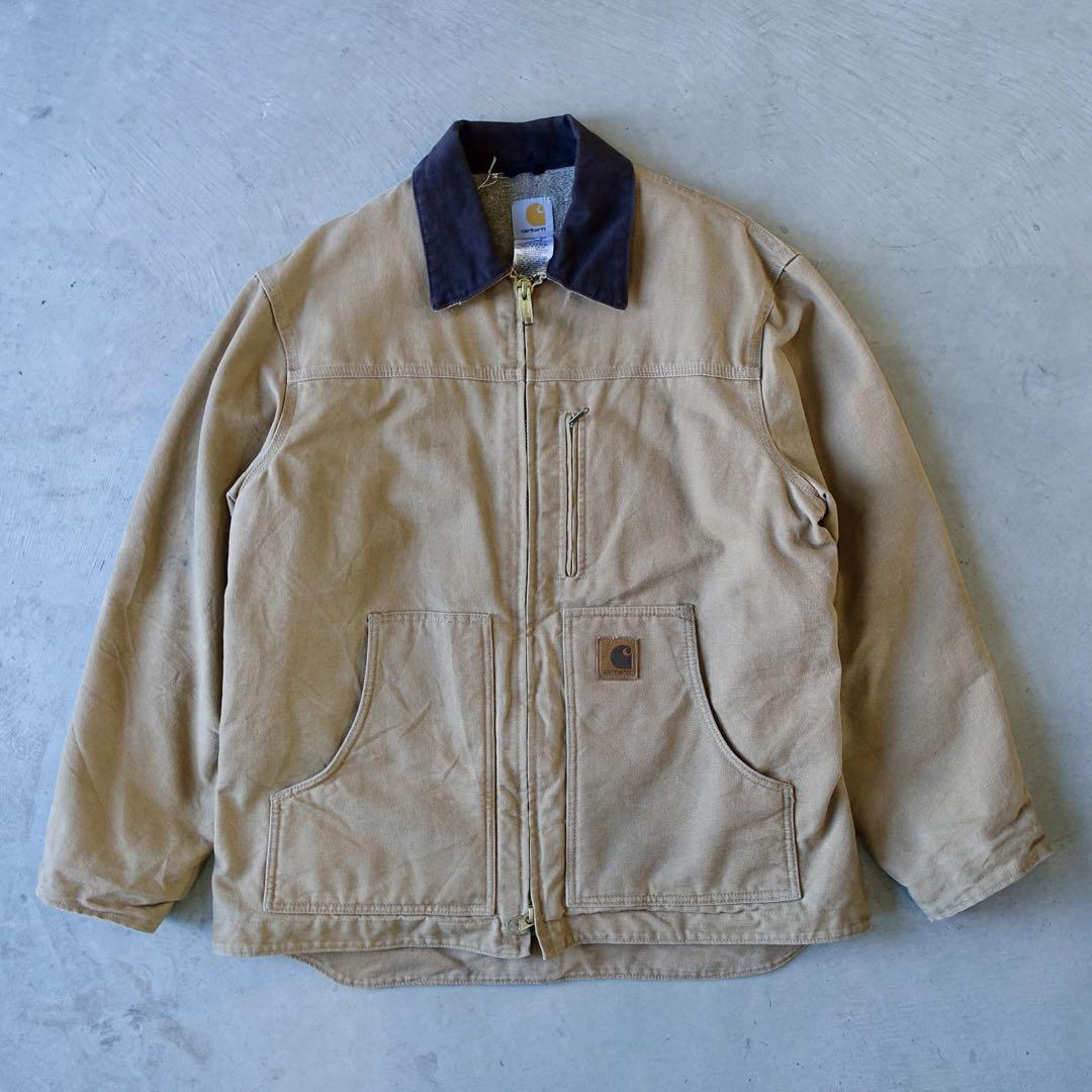 90s Carhartt Coat Brushed Poly Quilt Lined Canyon Jacket XL