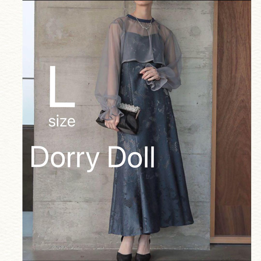 6/9まで dorry dollシフォンボレロセットメニーウエイドレス　ブラック シフォンボレロセットメニーウエイドレス（ドレス）｜Dorry Doll