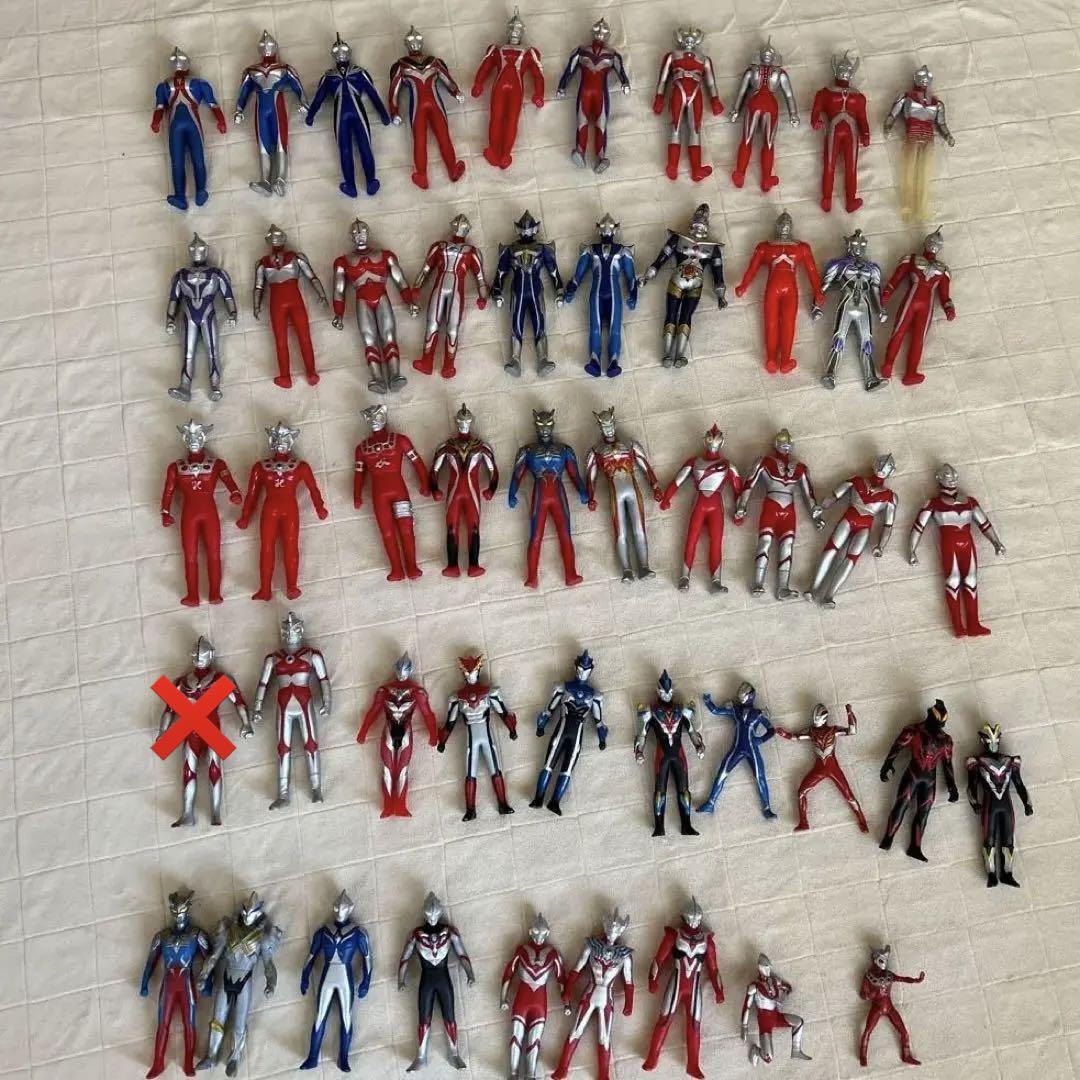 値下げ！ウルトラマンソフビ人形48体