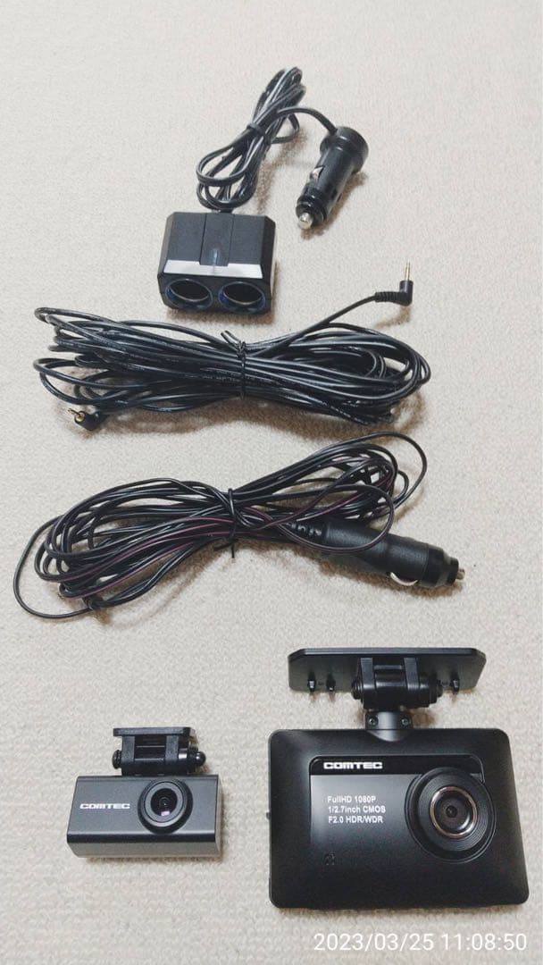 最大82%OFFクーポン コムテック 前方後方カメラ付ドライブレコーダー