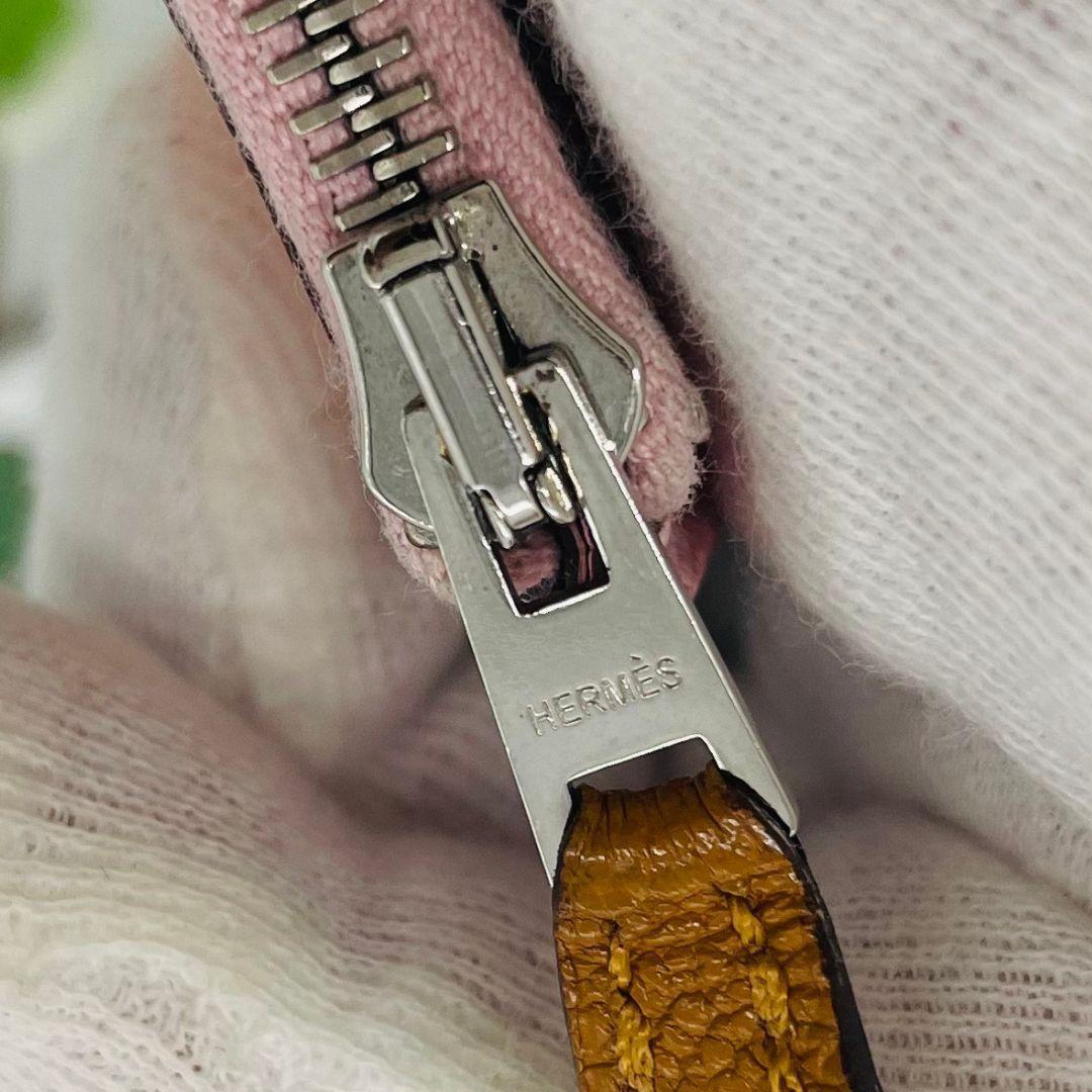 エルメス パドック シェブルミゾル　Z刻印 コインケース ピンク レザー