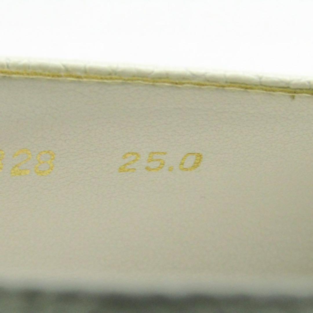 美品　ダイアナ　DIANA 厚底　ローファー　スリッポン　ホワイト 未使用級 DIANA ダイアナ 厚底グリッターローファー スリッポン