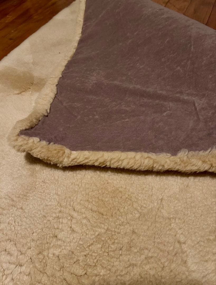 ムートンパッチワークラグ