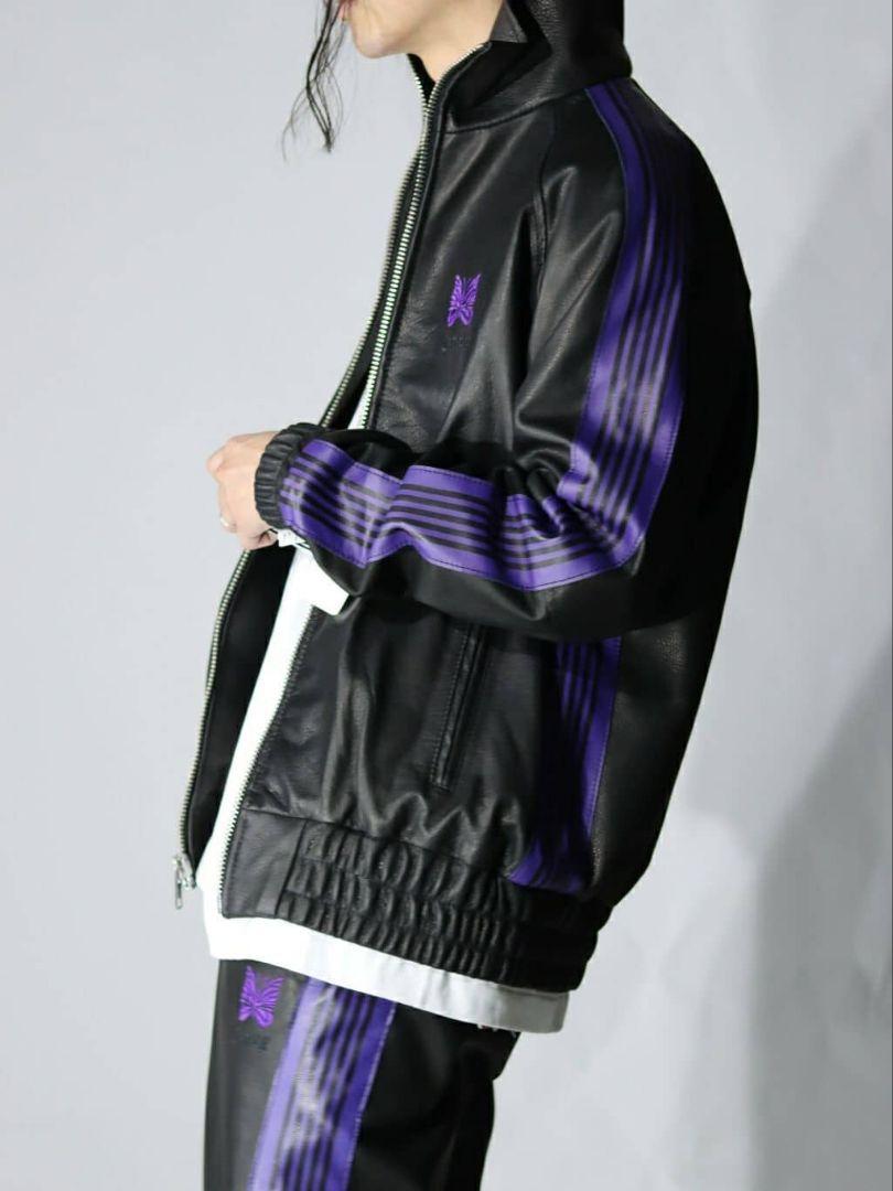 Needles × Schott カウハイド レザートラックジャケット