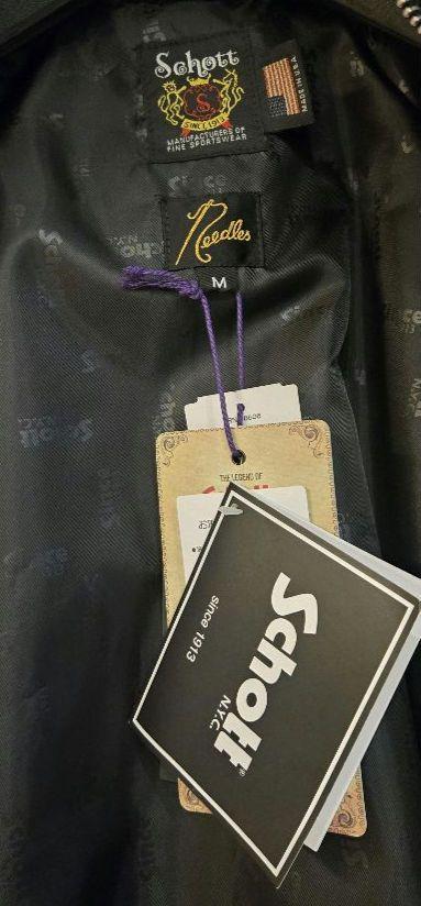 Needles × Schott カウハイド レザートラックジャケット
