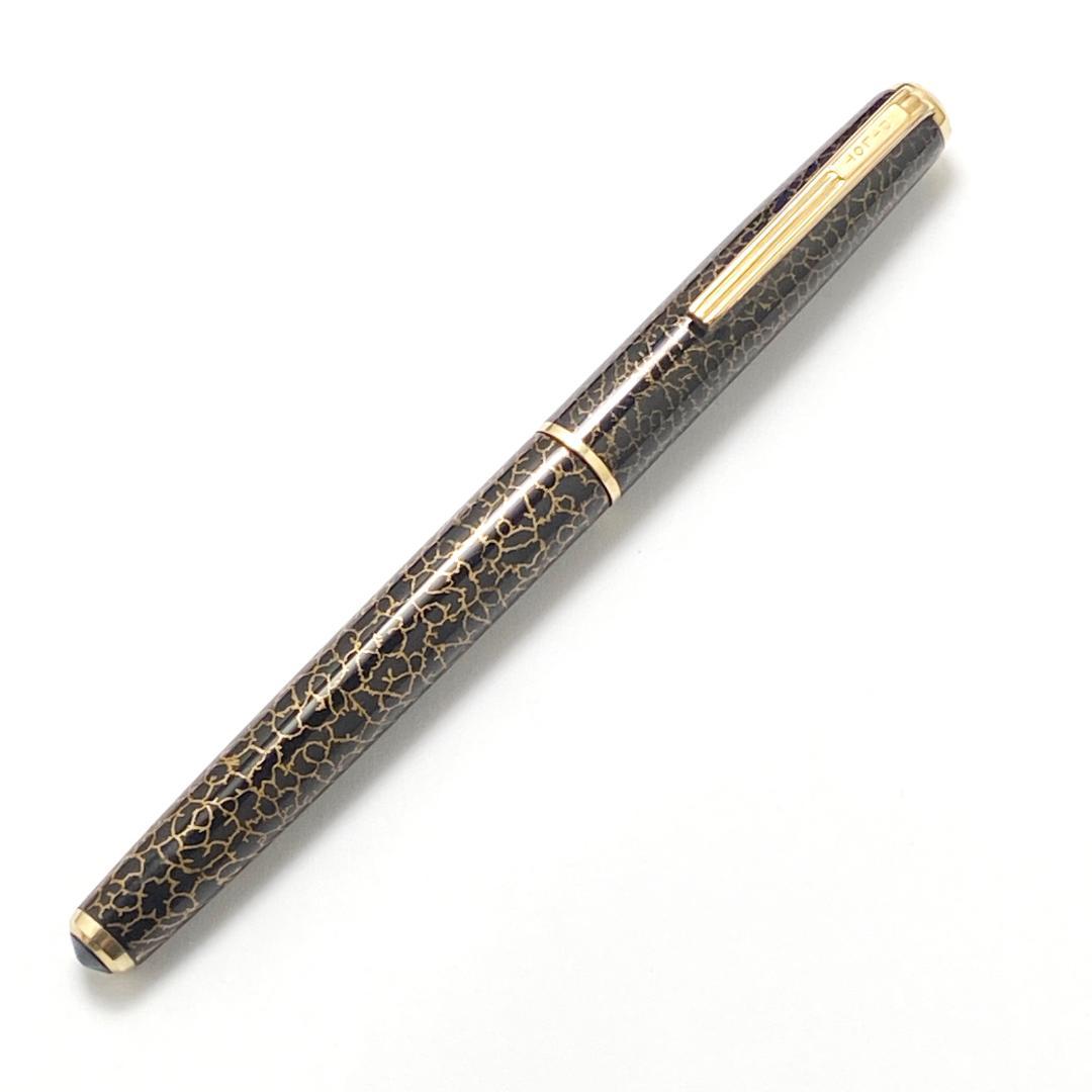きれい パイロットビンテージ 万年筆 黒蜻蛉 14K