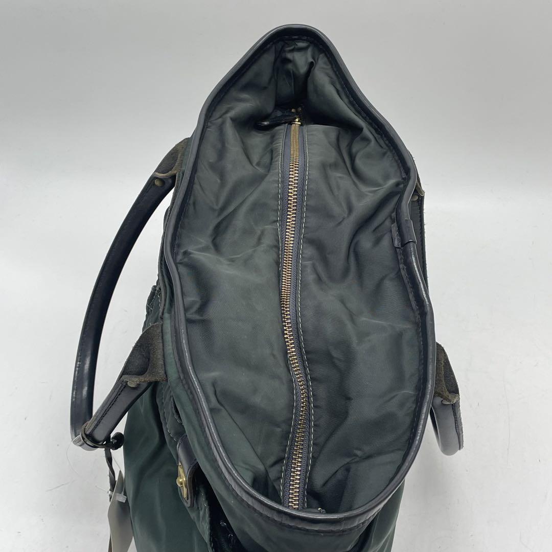 ⑧BN3878フェリージ トートバッグ ＃9236ダークグリーン