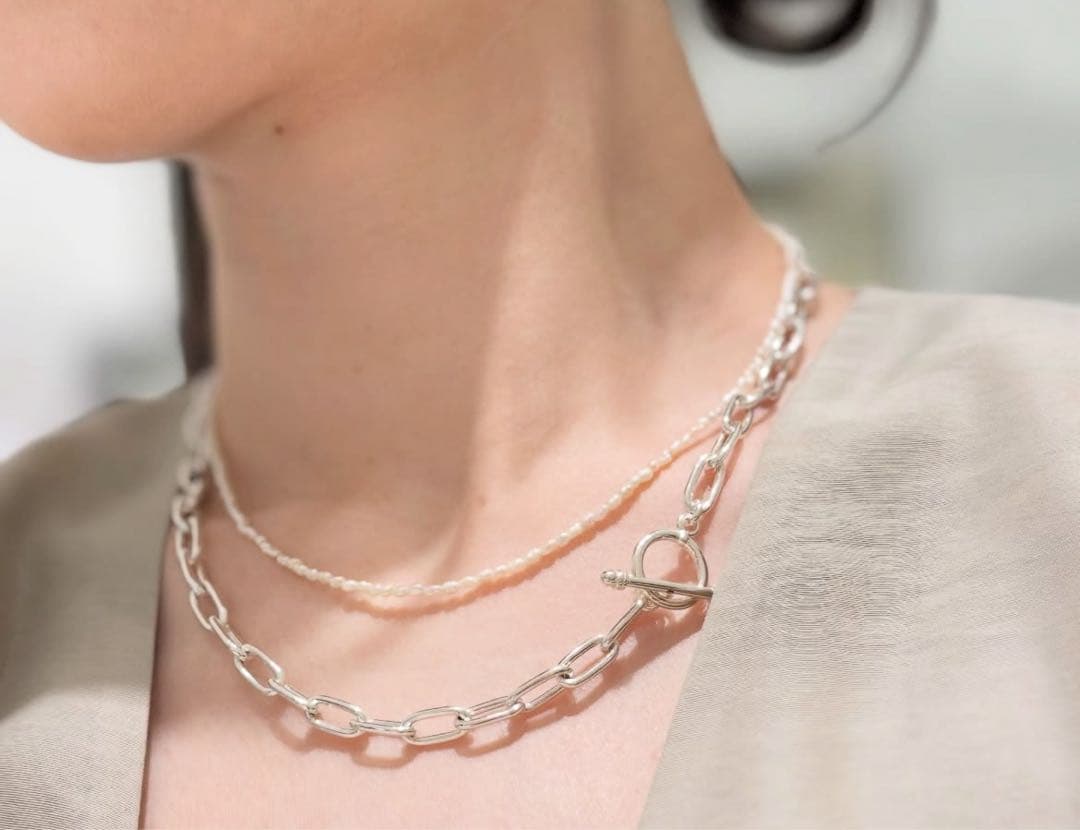 シエナロゼ too シルバー925 ケーブルネックレス SSIENA ROSE