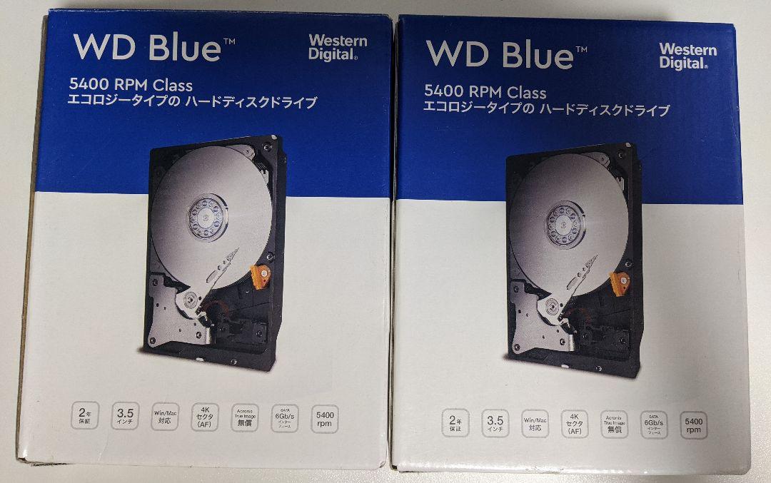 【新品、未開封】WD BLUE 6TB HDD 3.5 ハードディスク 2点 画像1