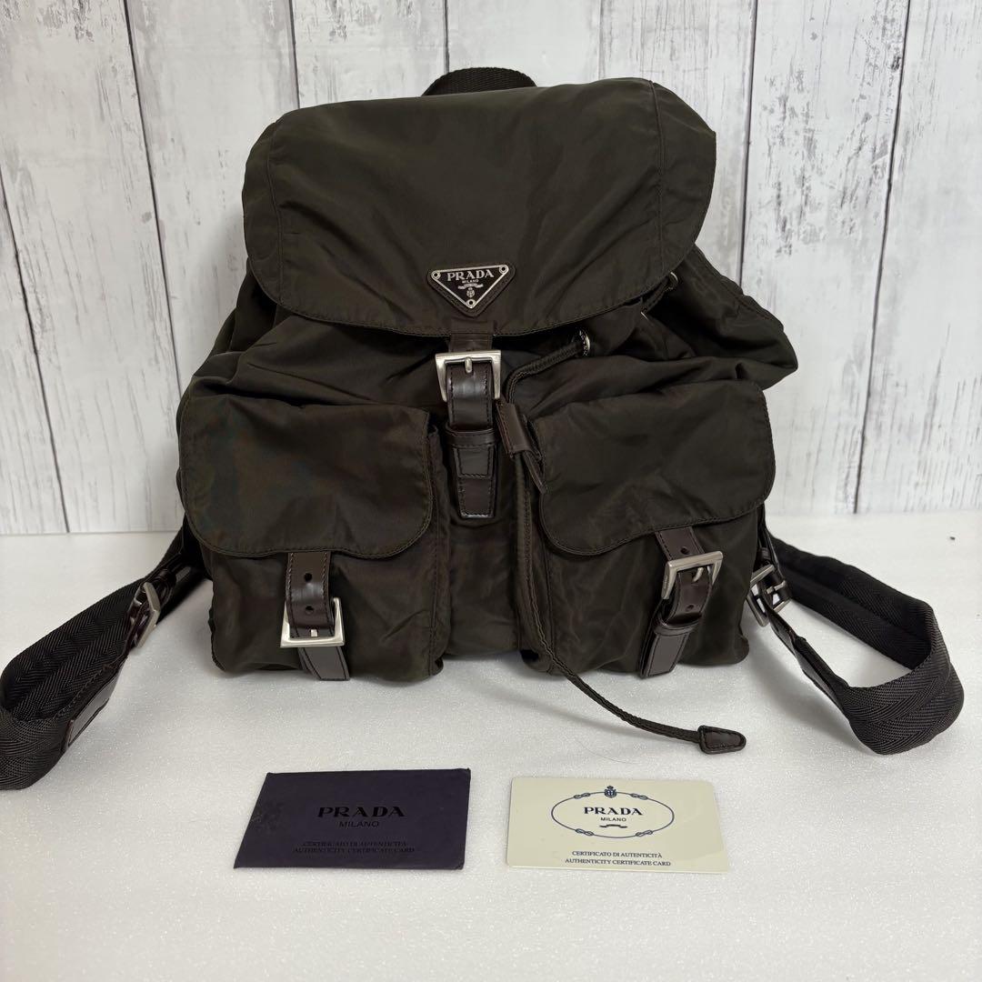 PRADA ダブルポケットリュック B2811 プラダ　ナイロンバッグ リュック