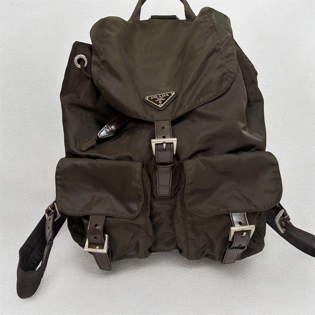 PRADA ダブルポケットリュック B2811 プラダ　ナイロンバッグ リュック