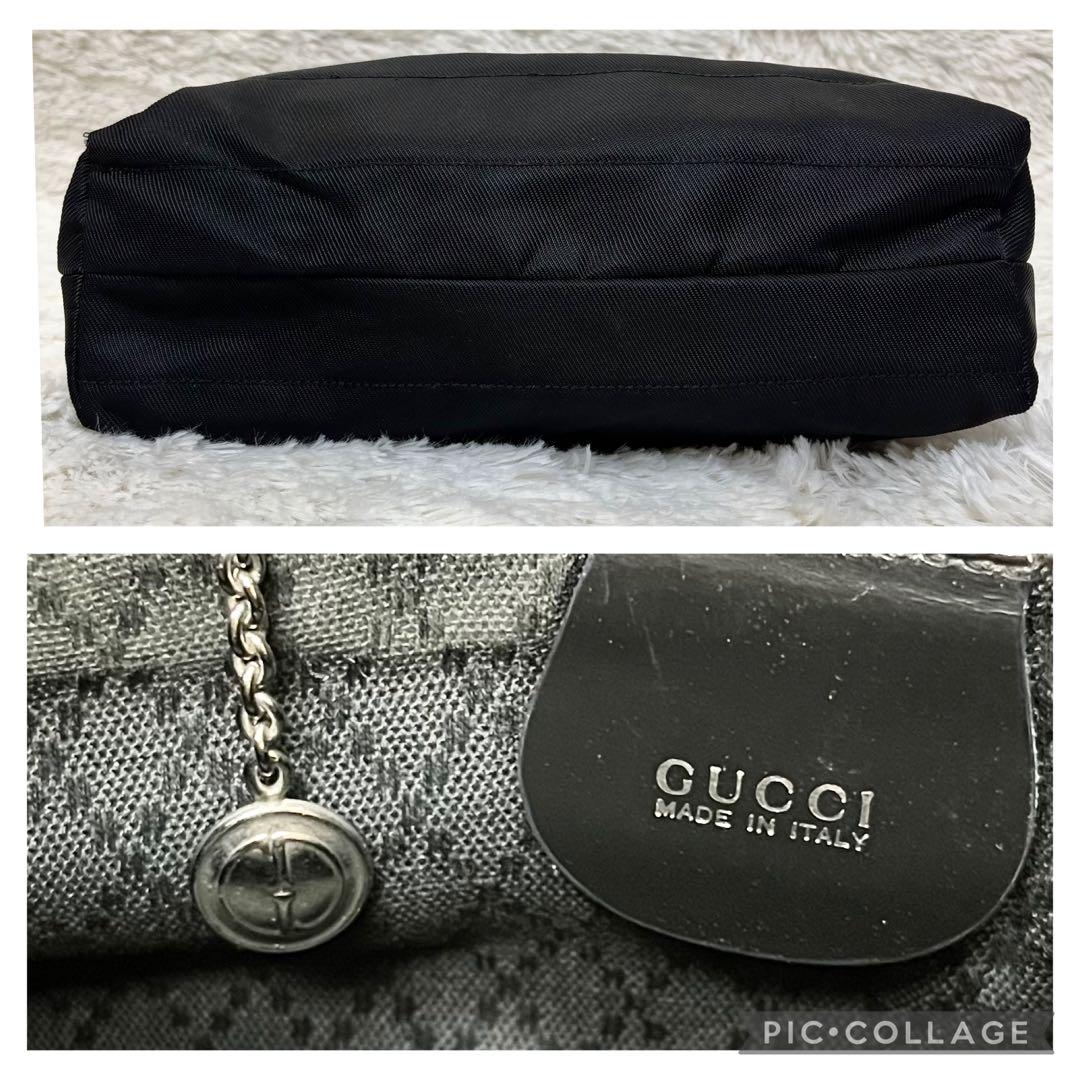 【極美品】グッチ GUCCI ハンドバッグ トートバッグ ナイロン ブラック