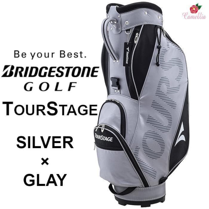 新品 ブリヂストン 軽量ベーシックモデル キャディバッグ SL/GY www