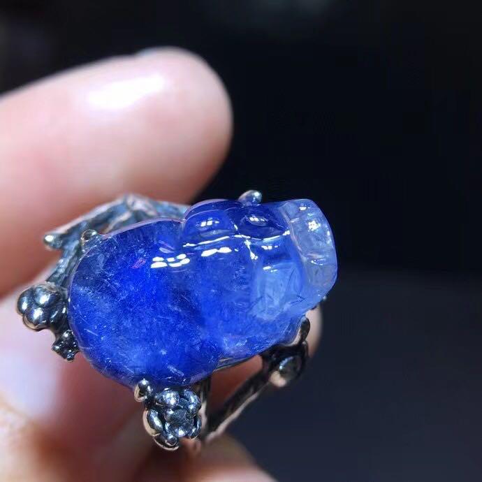 バーゲンで デュモルチエライト ⭐︎ブルールチル リング s925 リング
