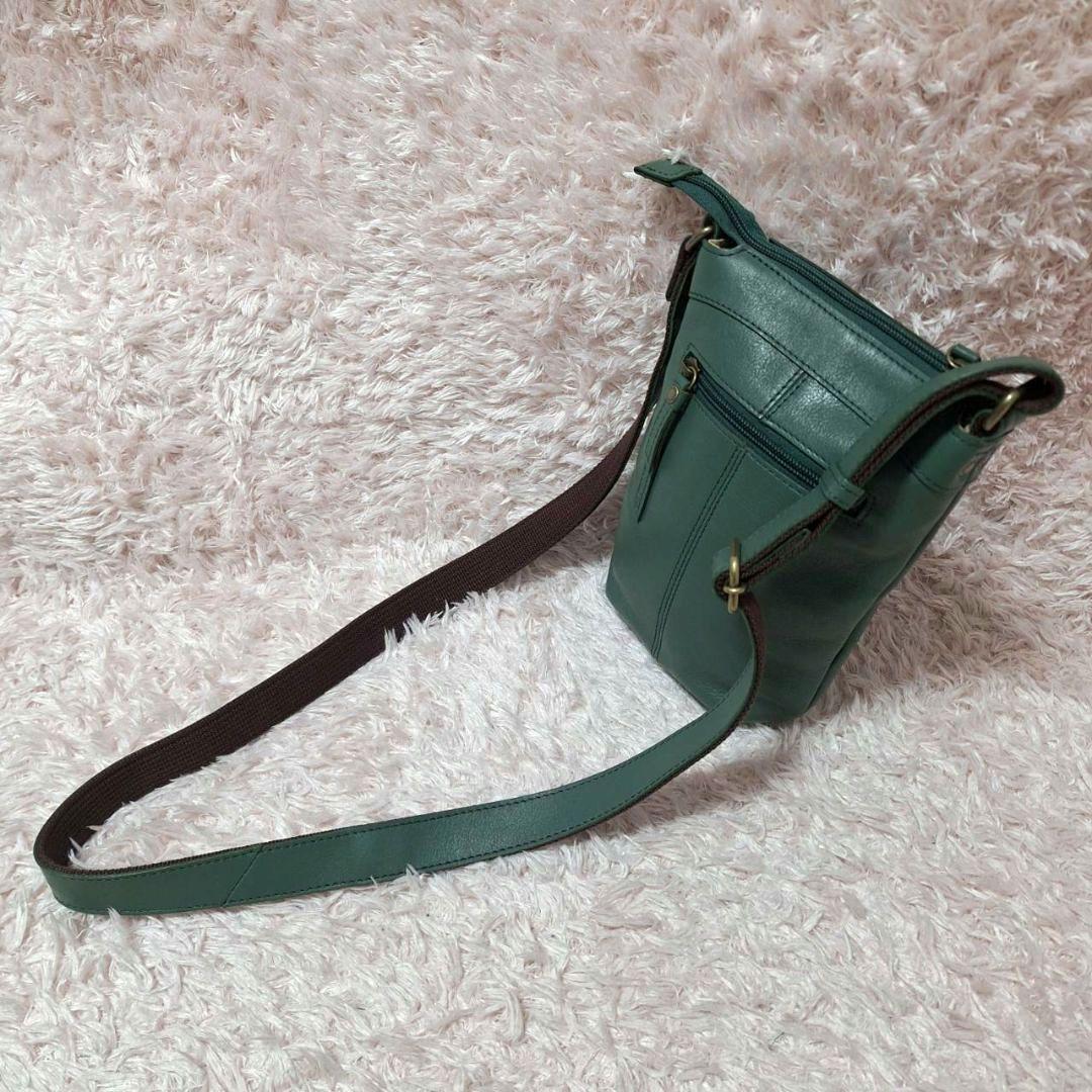 Dakota ダコタ ジェントリー ショルダーバッグ エメラルドグリーン 極美品