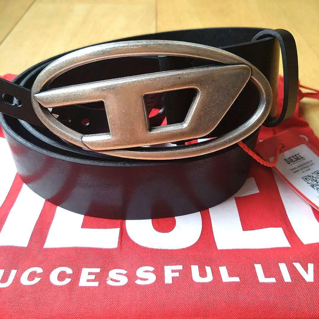 Diesel ブラックレザーベルト