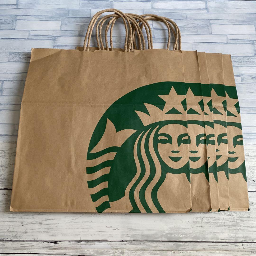100％本物保証！ スターバックス 特大サイズ5 紙袋 ショップ袋 ショッパー スタバ ラッピング・包装