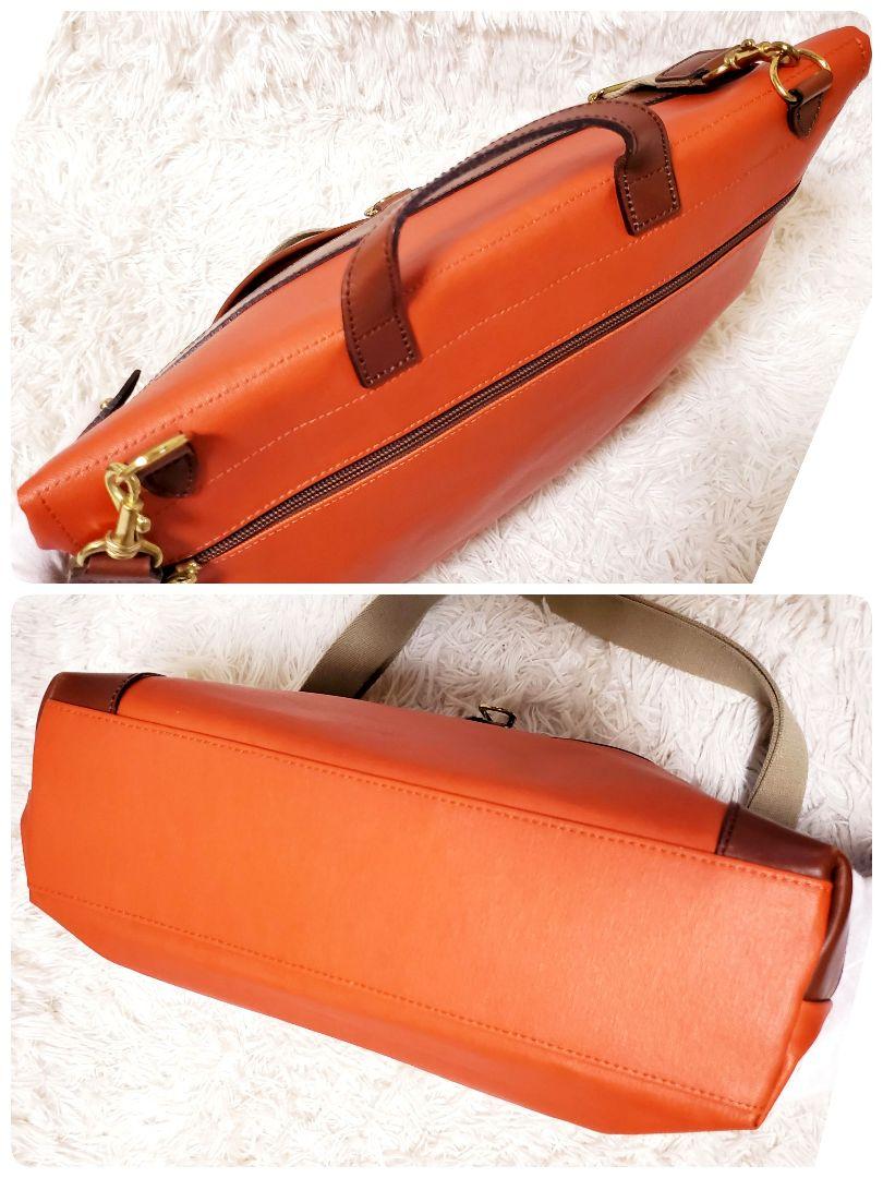 美品 ARTPHERE 2way ショルダーバッグ サコッシュ オレンジ