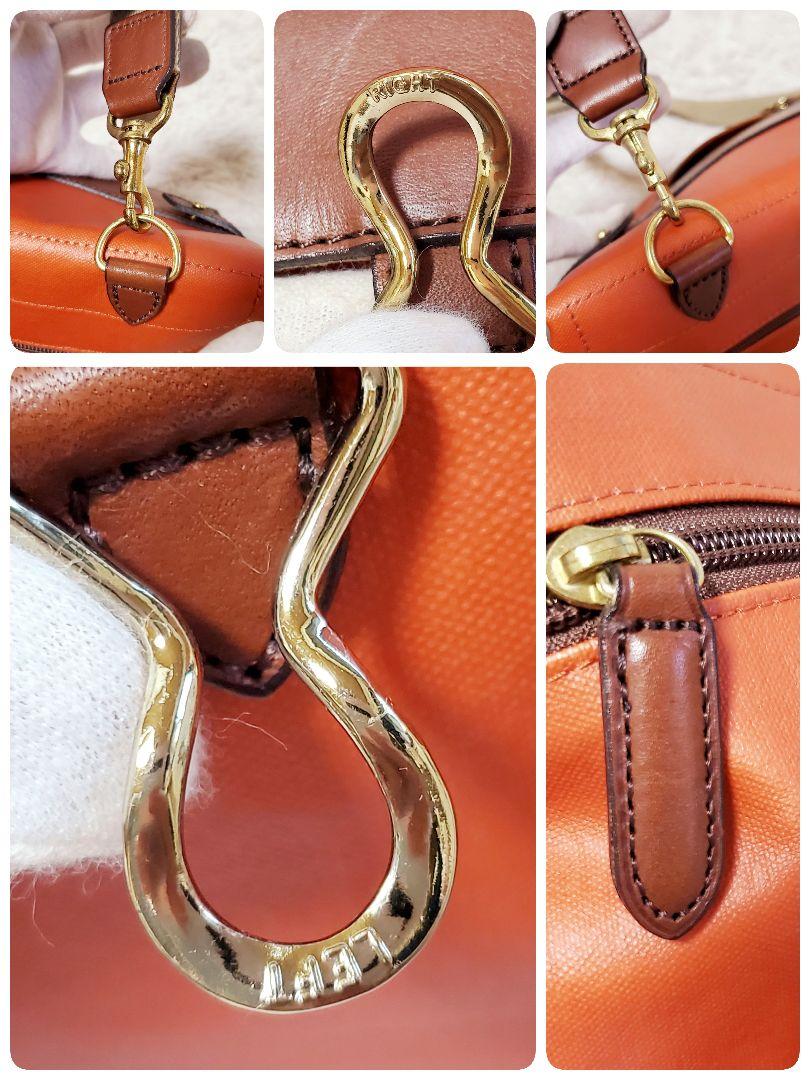 美品 ARTPHERE 2way ショルダーバッグ サコッシュ オレンジ
