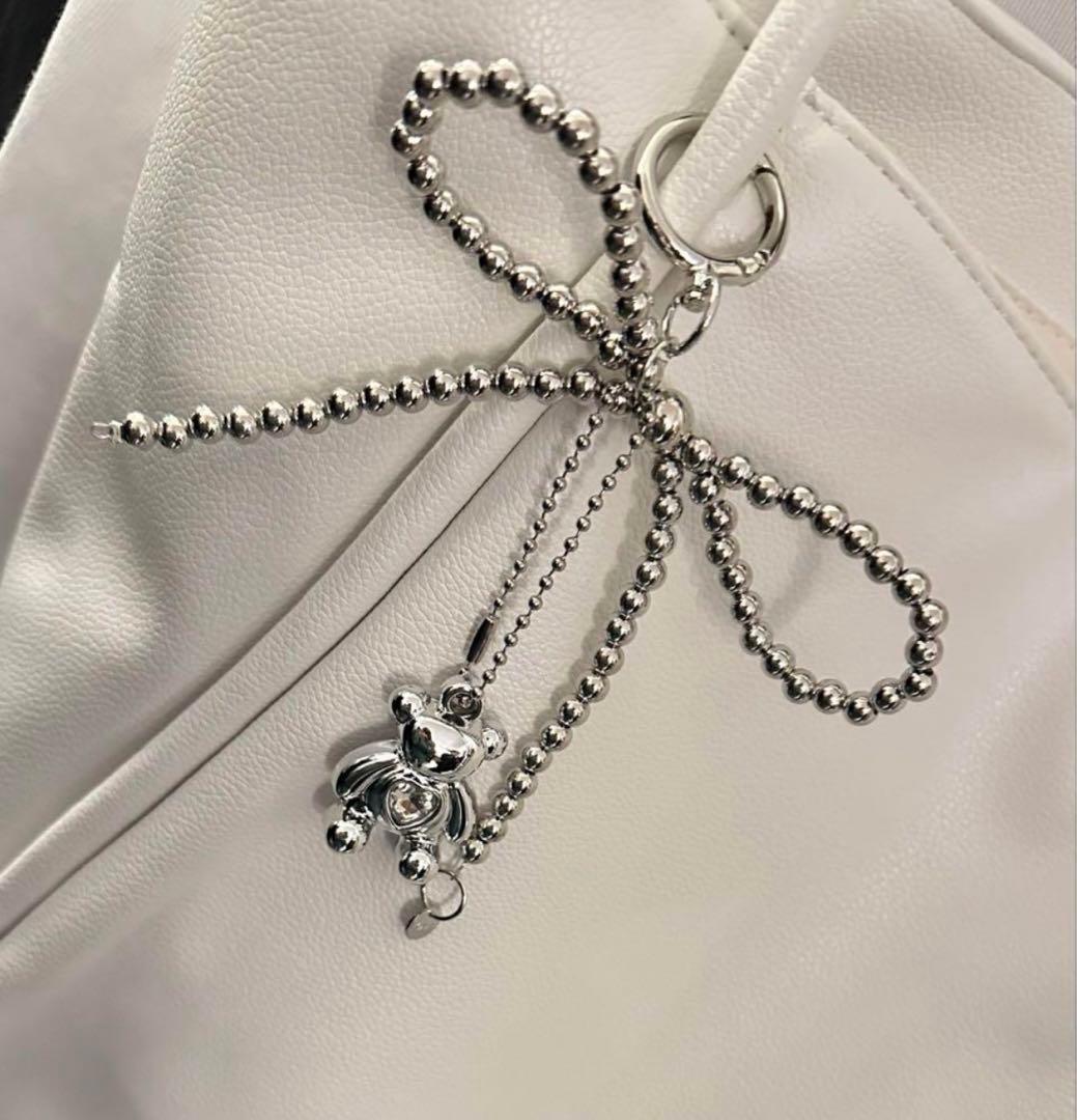 マウスラビット　トートバッグ　カバン　白　イェソン　韓国