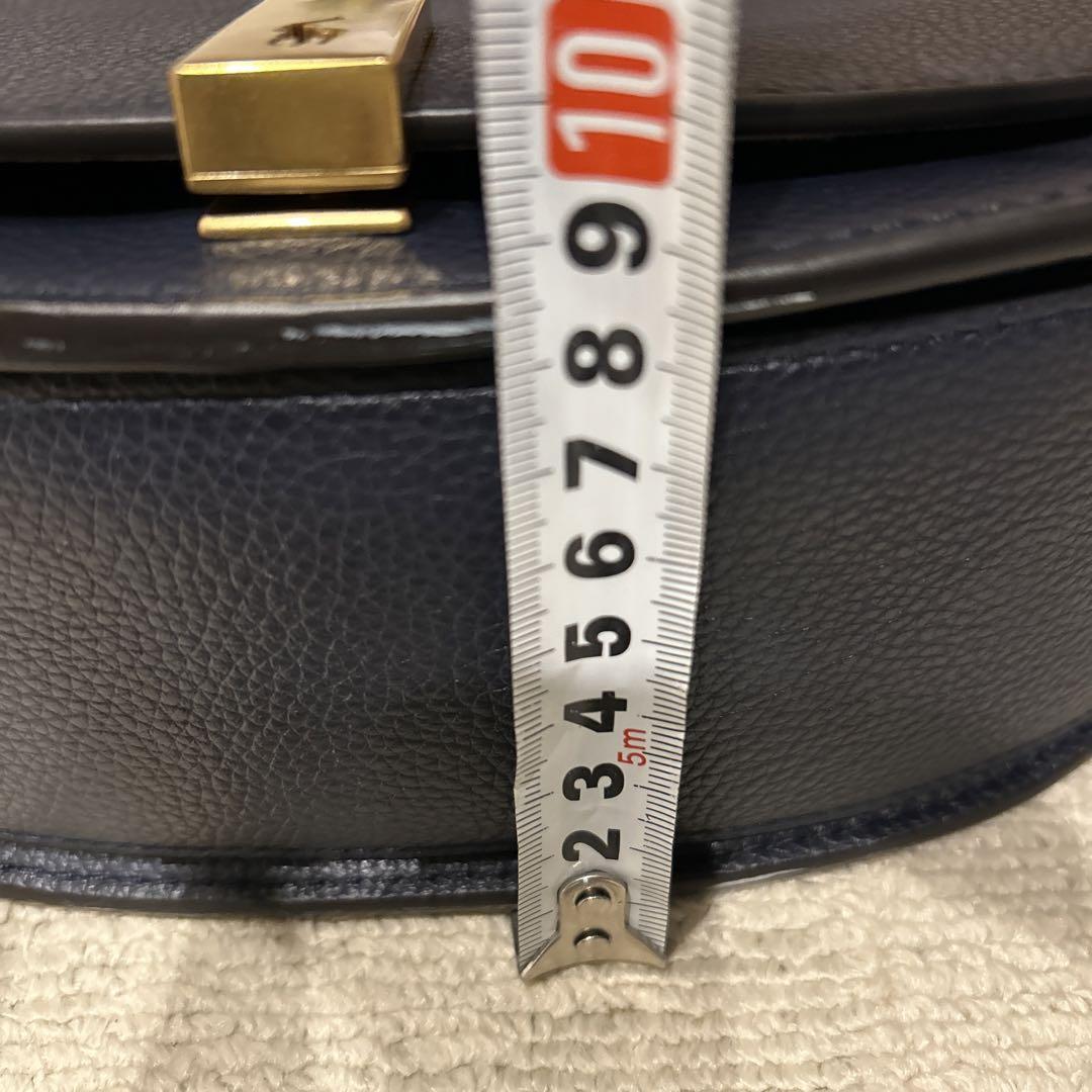 新品　ポロラルフローレン　レザー　ショルダーバッグ　紺色