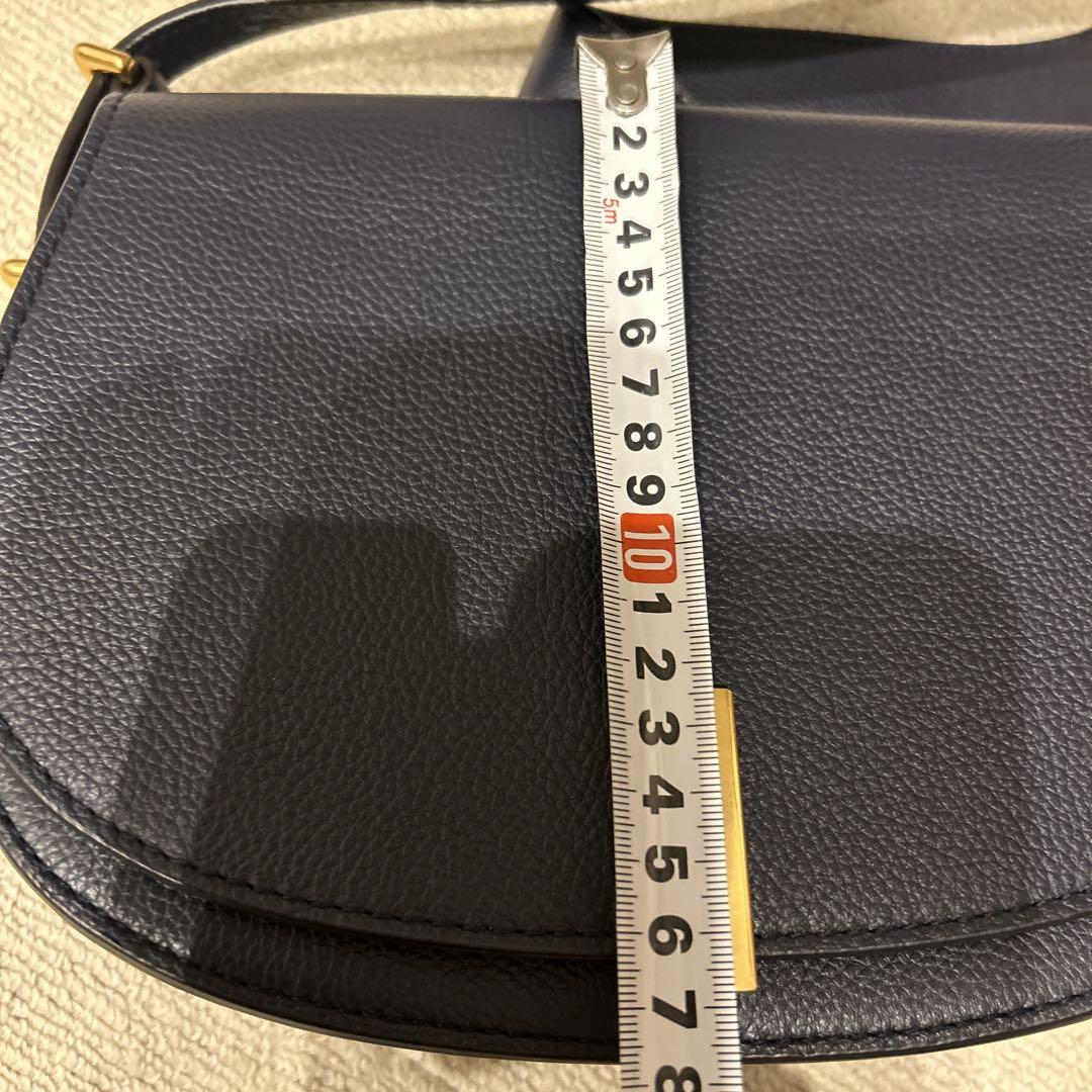 新品　ポロラルフローレン　レザー　ショルダーバッグ　紺色