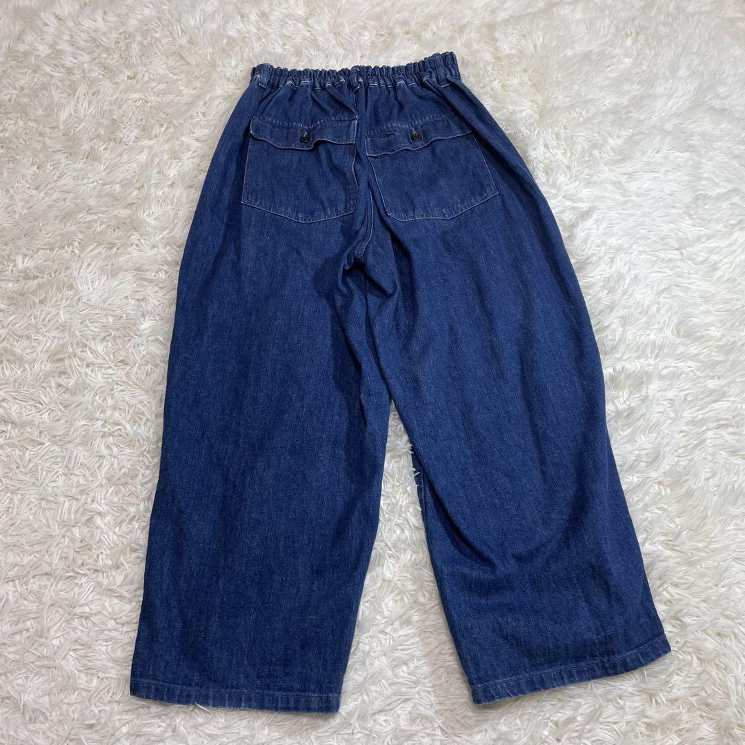 美品 オーディナリーフィッツ デニムワイドパンツ 0 ベイカータイプ