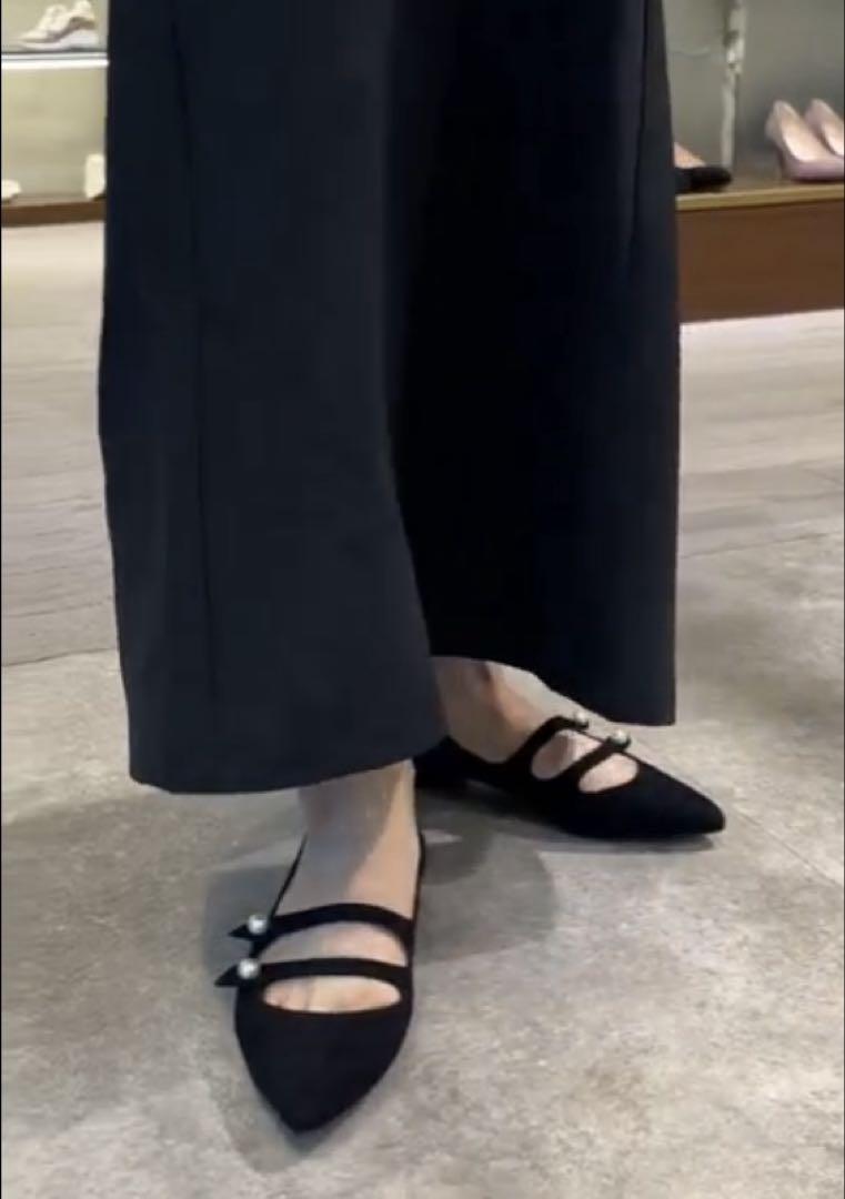 ❤️DIANA❤️ダイアナ ダブルストラップフラットパンプス 23㎝ 新品