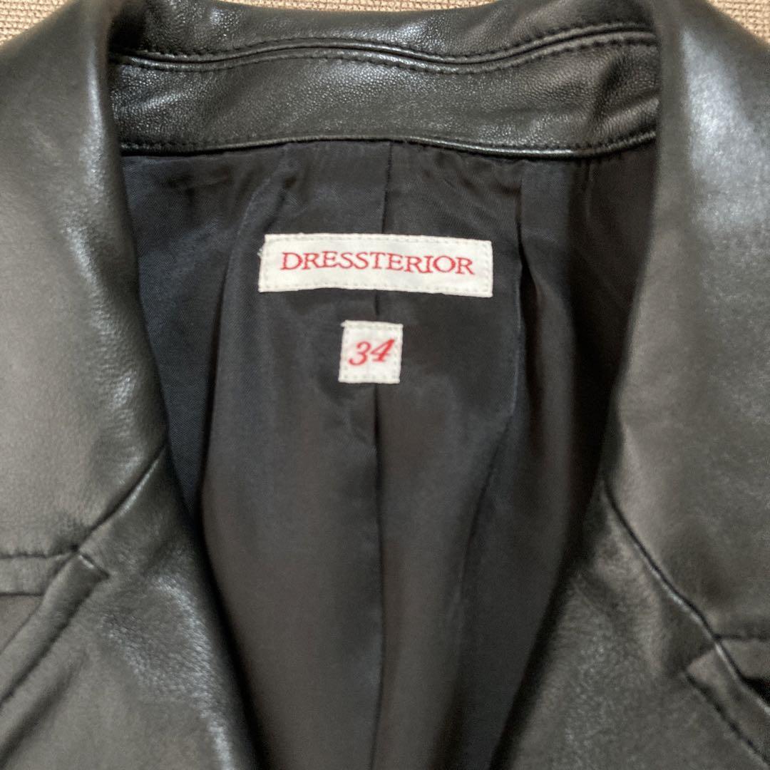 美品 DRESSTERIOR レザー ライダースジャケット