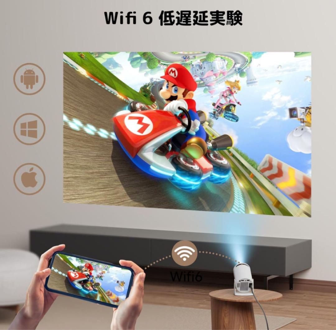 早い者勝ち✨aubor プロジェクター 小型 android 家庭用 グレー Amazon.co.jp: 【超小型&180°回転】aubor プロジェクター