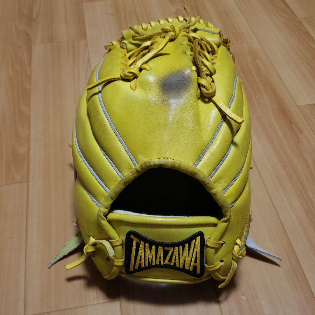 タマザワ 両投げ用　軟式グローブ イエロー［希少］ タマザワ 両投げ用 軟式グローブ イエロー［希少］