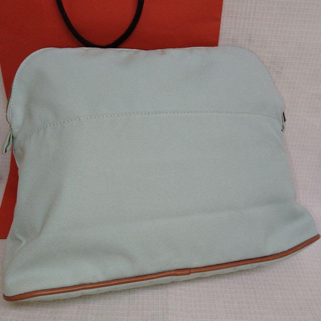 ✿正規エルメス ボリードポーチGM クラッチバッグコットンキャンバスロデオ美品✿