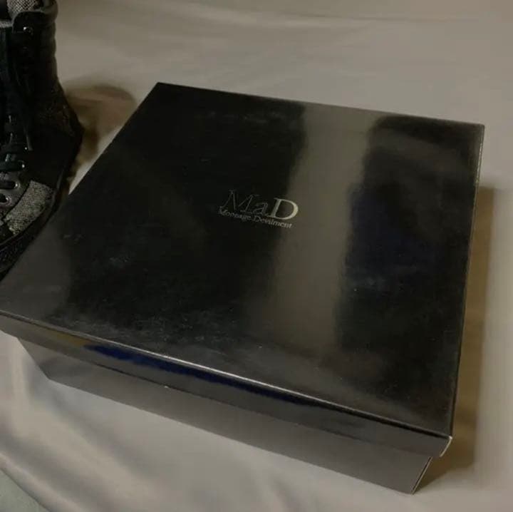 Moonage Devilment ツイードコンビハイカットスニーカー 27cm