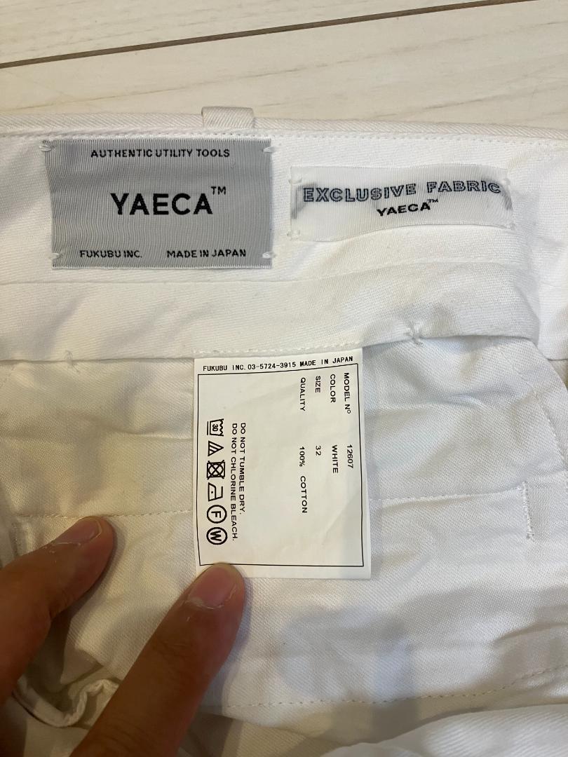 YAECA（ヤエカ）CHINO CLOTH PANTS ホワイト