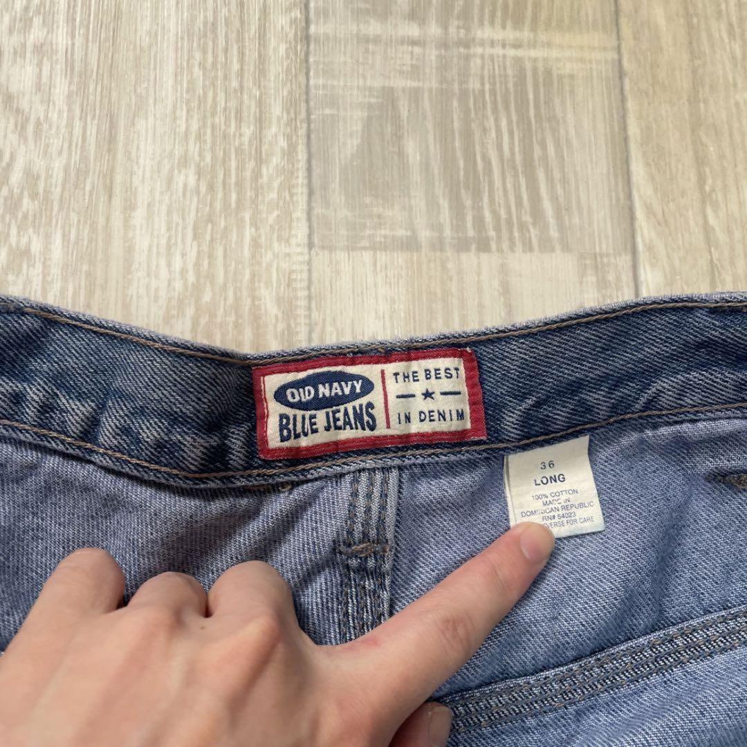 vintage y2k old navy バギーデニム バギーパンツ 生地◎ - メルカリ
