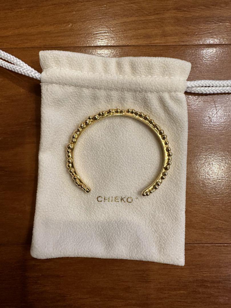 CHIEKO +  caviar bangle †  gold