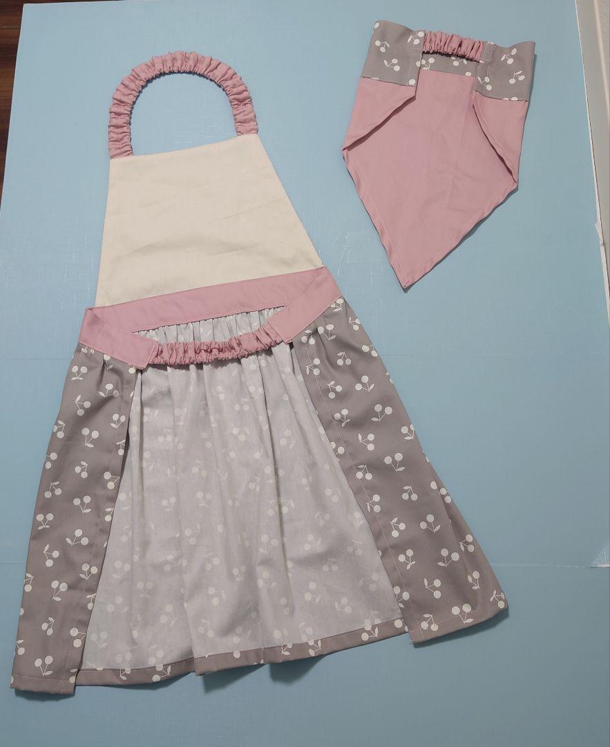 No.2032＆2033  ハンドメイド 子供 エプロン