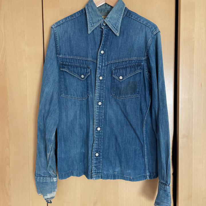 送料込み デニムシャツメンズ vintage 70年代 70年代 シャツ デニムシャツ 送料込み デニムシャツメンズ vintage 70年代 70年代 シャツ デニムシャツ