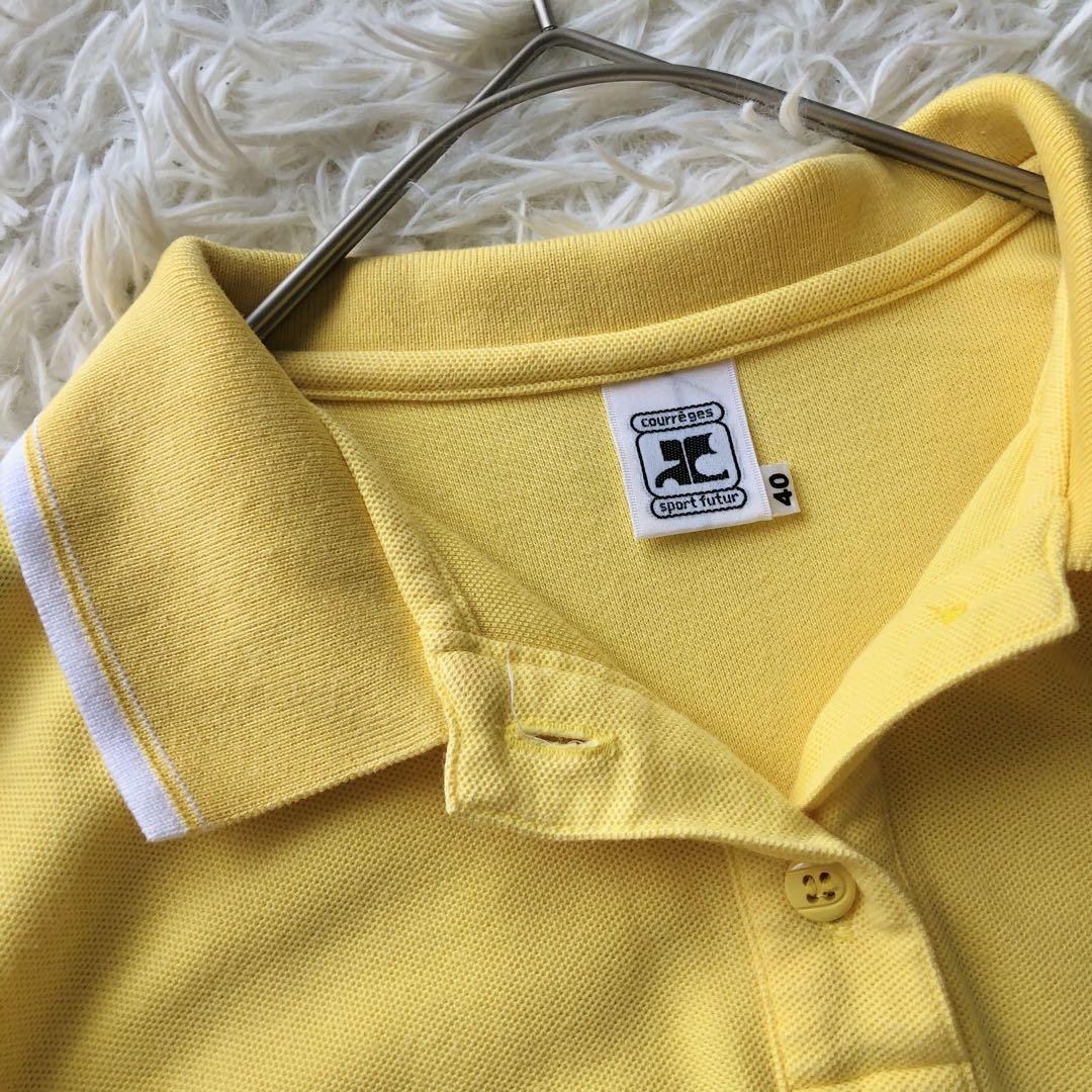 ✨美品✨クレージュcourreges sport ポロシャツ 黄色 Lサイズ