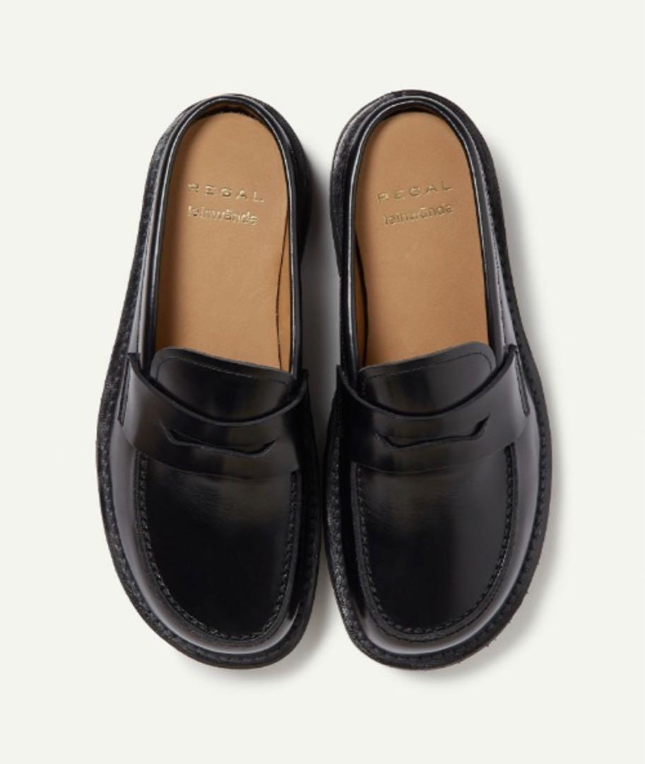 靴 leinwande Regal Leather Slip-On Loafers