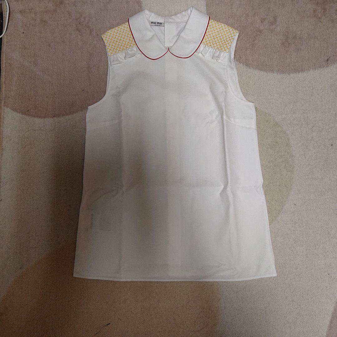 新品未使用 miumiu ノースリーブ ブラウス